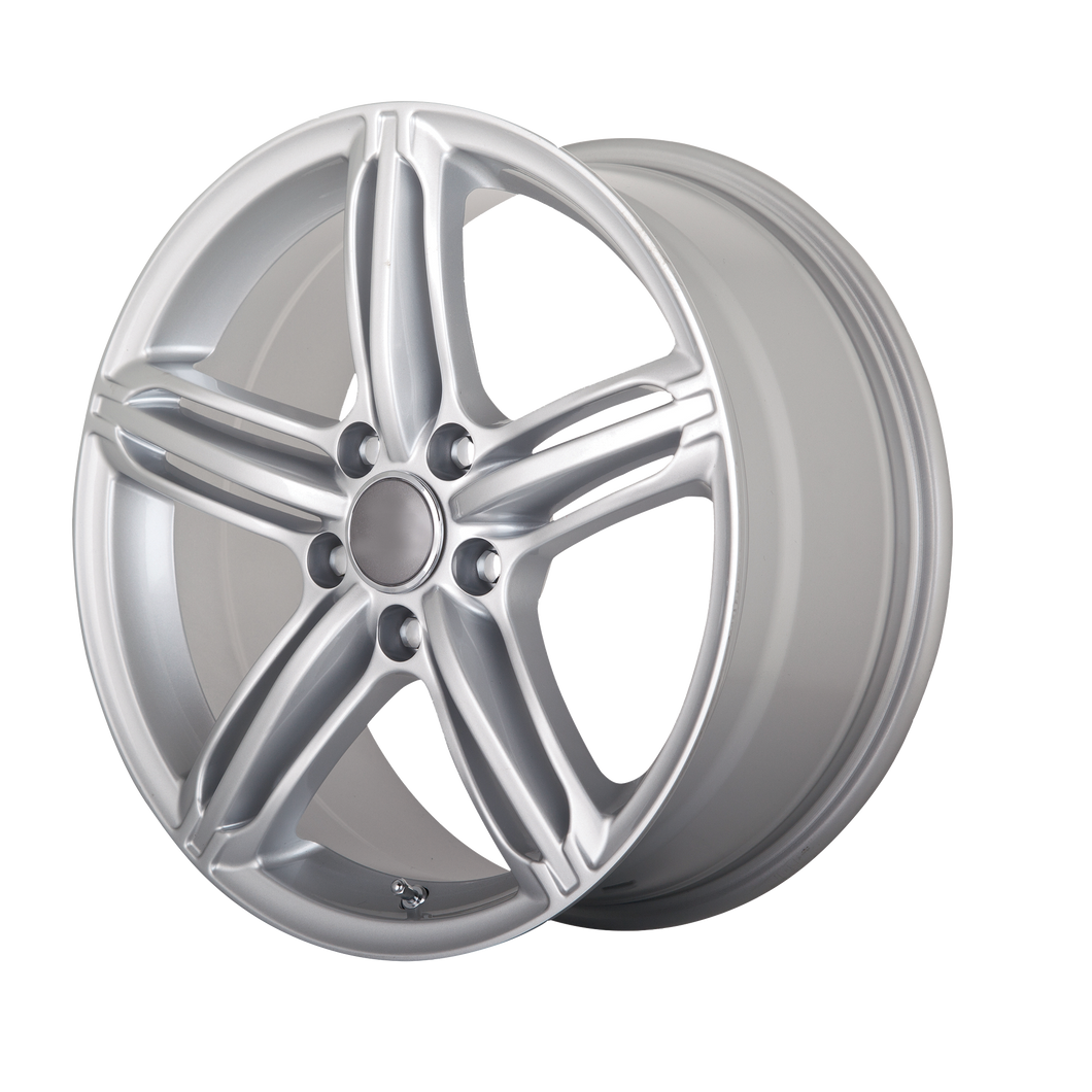 19x8.5 5x112 OE Creations Replica Wheels PR145 Hyper Silver 32 offset 57.1 hub