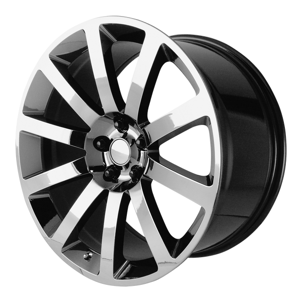 20x9 5x115 OE Creations Replica Wheels PR146 Black Chrome Pvd 26 offset 71.5 hub