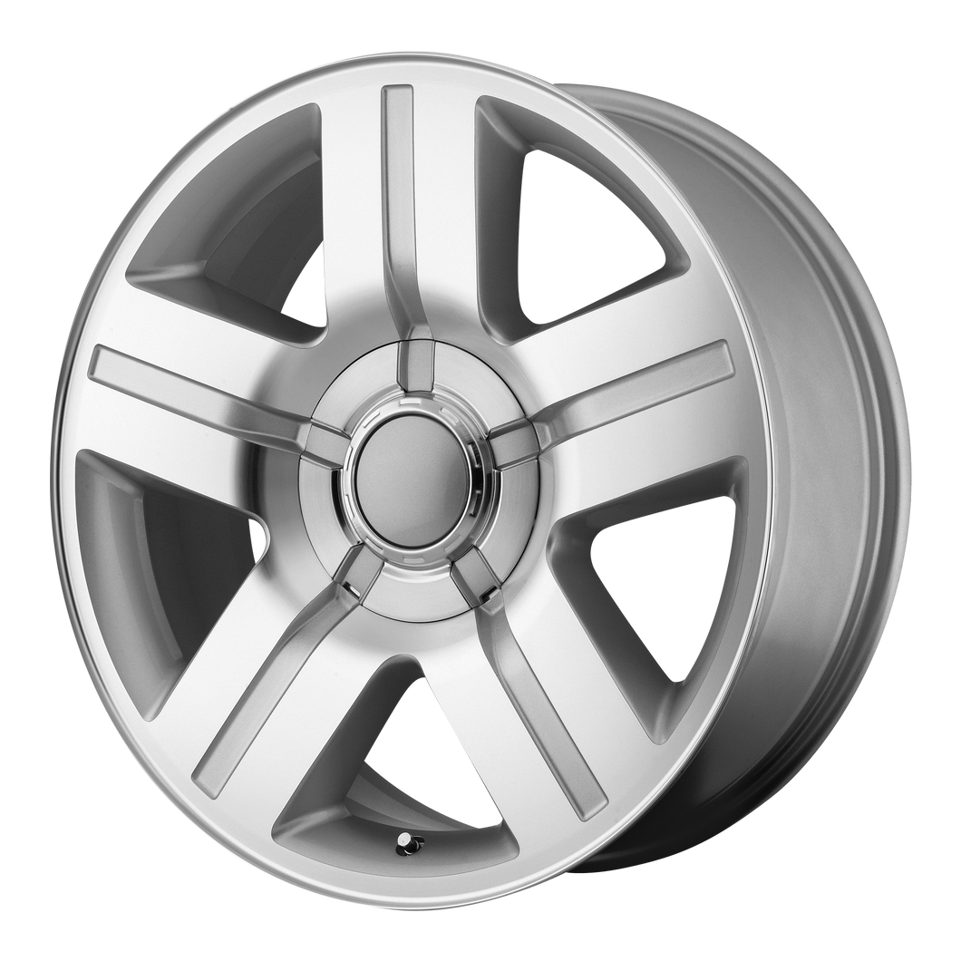 26x10 6x139.7 OE Creations Replica Wheels PR147 Silver Machined 31 offset 78.3 hub