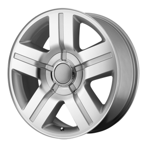 22x9 6x139.7 OE Creations Replica Wheels PR147 Silver Machined 31 offset 78.3 hub