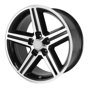 20x8 5x127 OE Creations Replica Wheels PR148 Gloss Black Machined 0 offset 78.3 hub