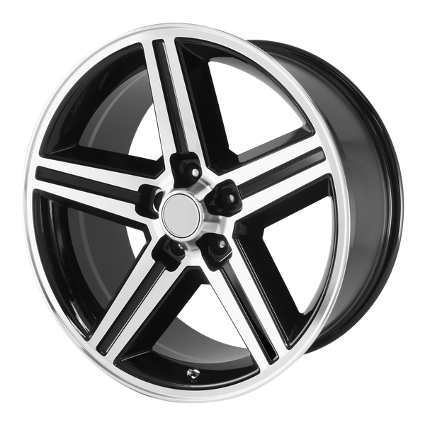 20x8 5x127 OE Creations Replica Wheels PR148 Gloss Black Machined 0 offset 78.3 hub