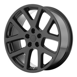 20x9 5x115 OE Creations Replica Wheels PR149 Gloss Black With Clearcoat 18 offset 71.5 hub