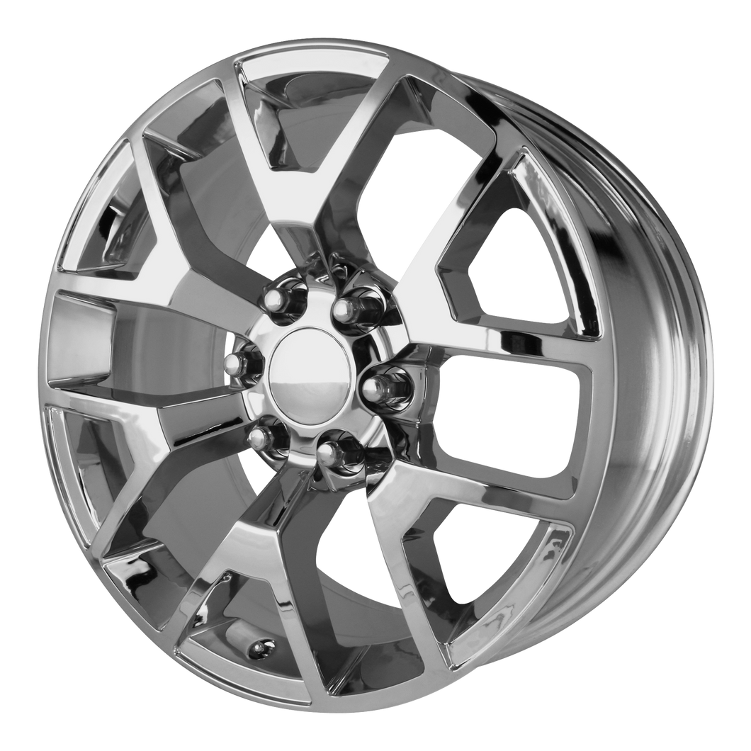 20x9 6x139.7 OE Creations Replica Wheels PR150 Chrome 27 offset 78.3 hub