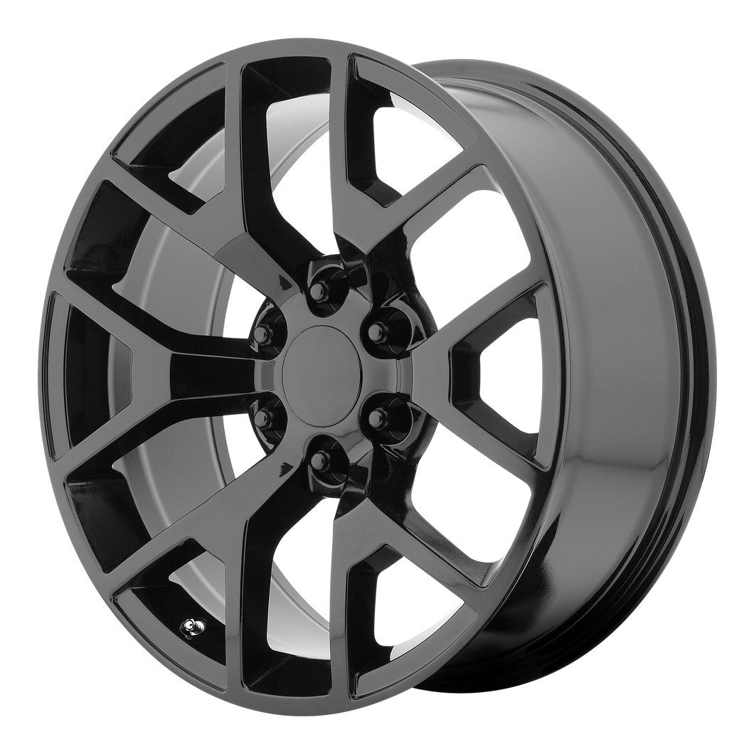 22x9 6x139.7 OE Creations Replica Wheels PR150 Gloss Black With Clearcoat 27 offset 78.3 hub