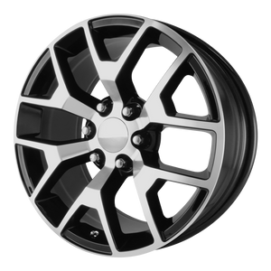 22x9 6x139.7 OE Creations Replica Wheels PR150 Gloss Black/Machined 27 offset 78.3 hub