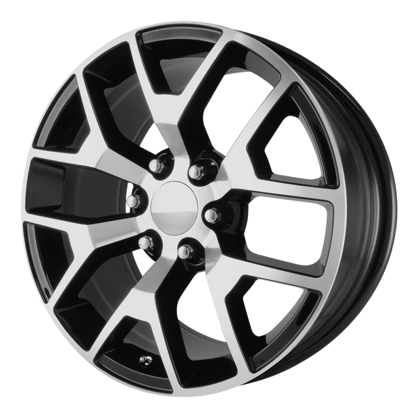 22x9 6x139.7 OE Creations Replica Wheels PR150 Gloss Black/Machined 27 offset 78.3 hub