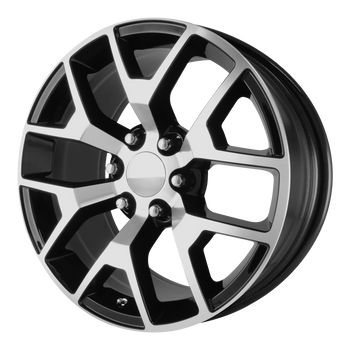 20x9 6x139.7 OE Creations Replica Wheels PR150 Gloss Black/Machined 27 offset 78.3 hub