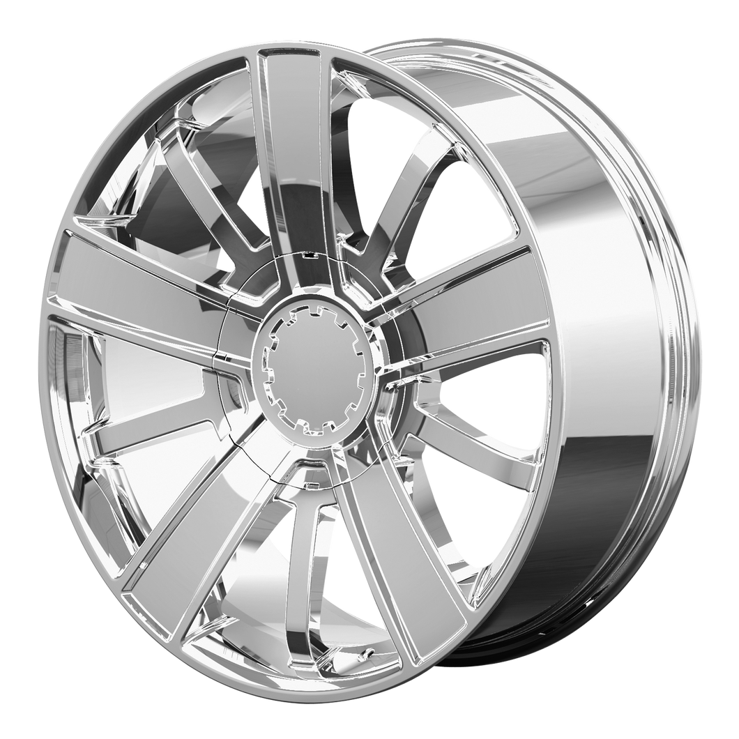 20x9 6x139.7 OE Creations Replica Wheels PR153 Chrome 27 offset 78.3 hub