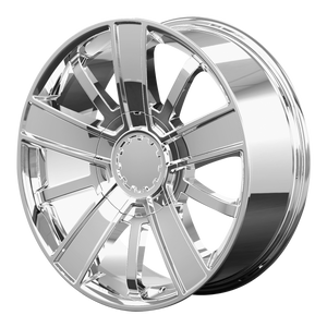 20x9 6x139.7 OE Creations Replica Wheels PR153 Chrome 27 offset 78.3 hub