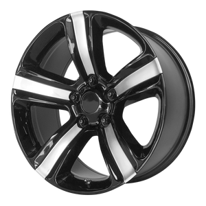 20x9 5x139.7 OE Creations Replica Wheels PR155 Gloss Black Machined 18 offset 77.8 hub