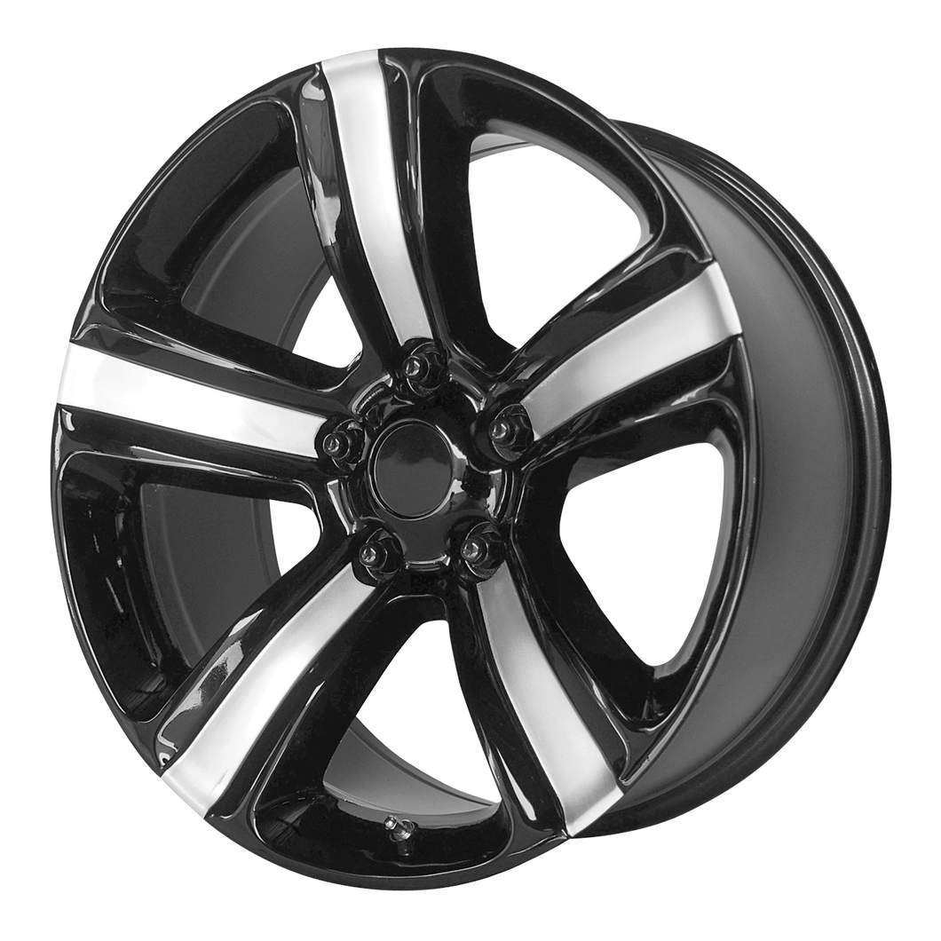 20x9 5x139.7 OE Creations Replica Wheels PR155 Gloss Black Machined 18 offset 77.8 hub