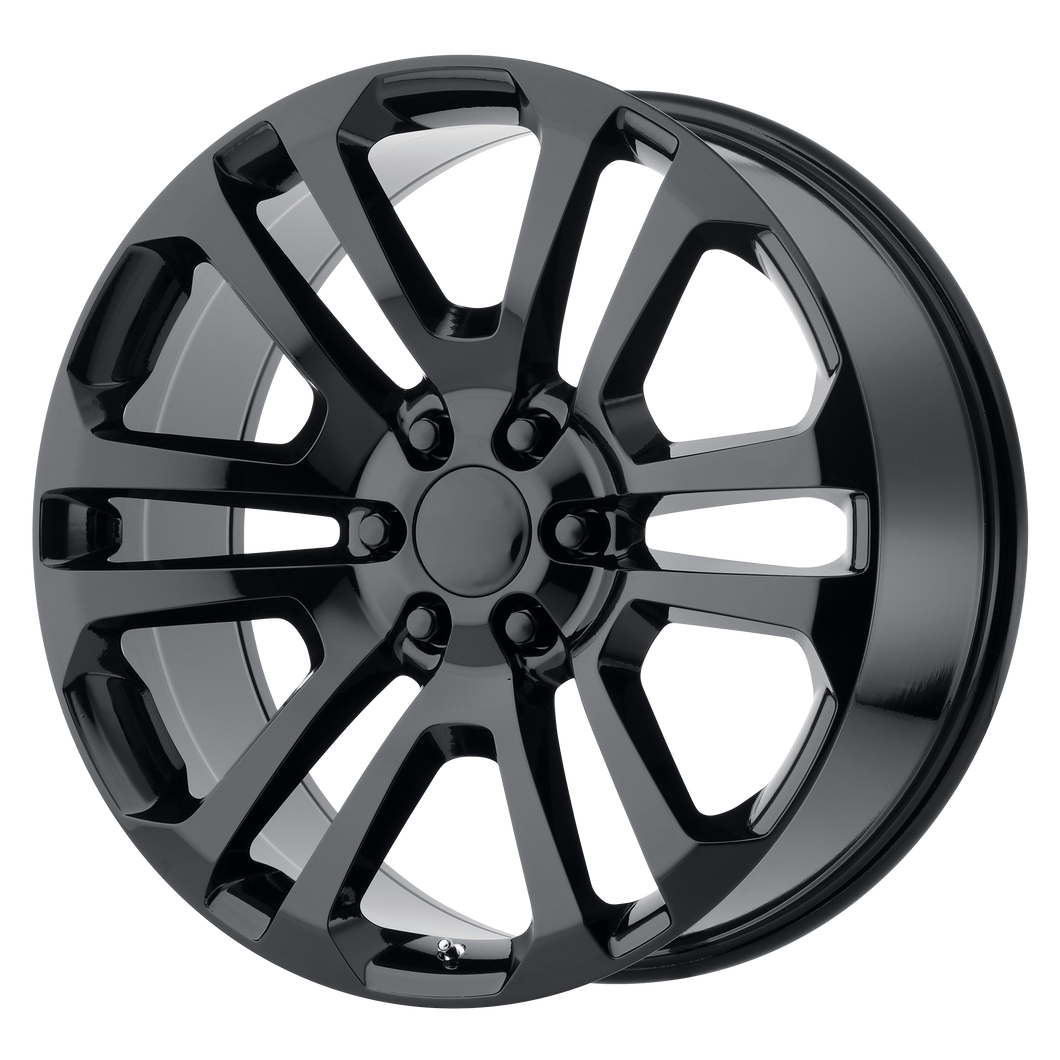 22x9 6x139.7 OE Creations Replica Wheels PR158 Gloss Black 24 offset 78.1 hub