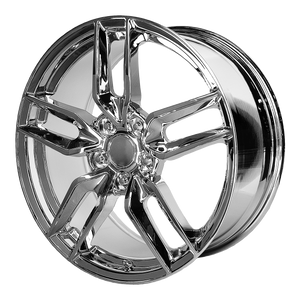 18x9.5 5x120.65 OE Creations Replica Wheels PR160 Chrome 56 offset 70.3 hub