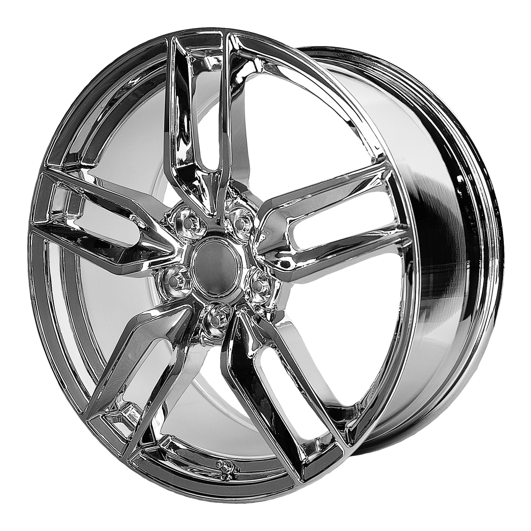 18x8.5 5x120.65 OE Creations Replica Wheels PR160 Chrome 56 offset 70.3 hub