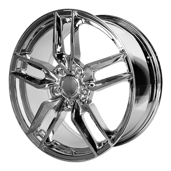 20x10 5x120.65 OE Creations Replica Wheels PR160 Chrome 79 offset 70.3 hub