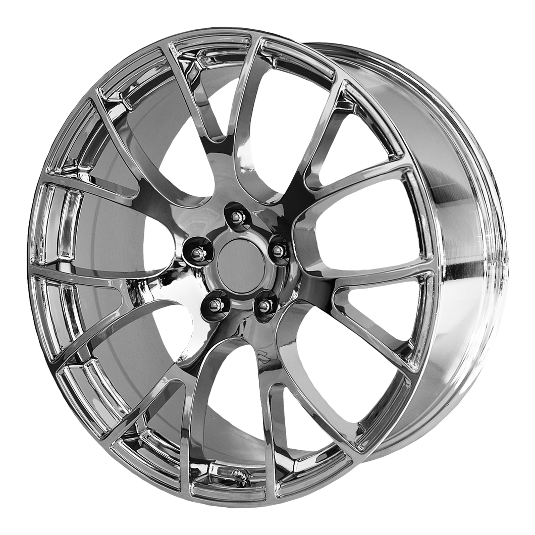 22x11 5x115 OE Creations Replica Wheels PR161 Chrome 18 offset 71.5 hub