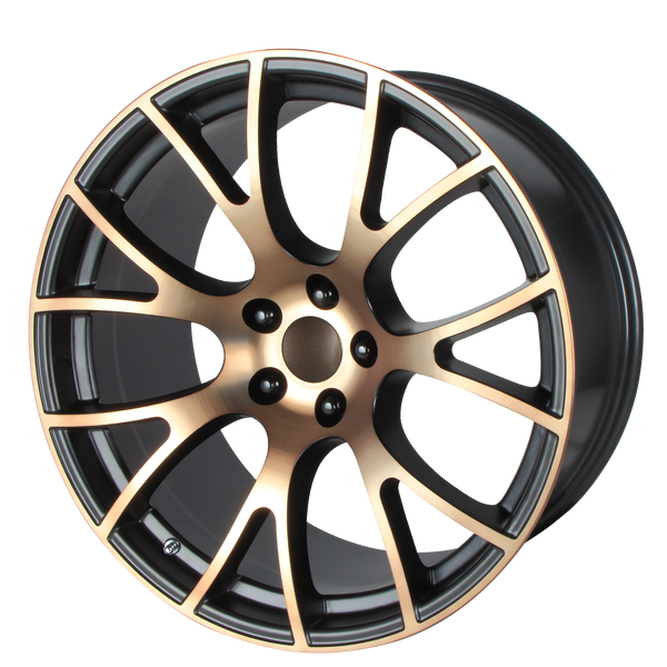 22x11 5x115 OE Creations Replica Wheels PR161 Black Bronze 18 offset 71.5 hub