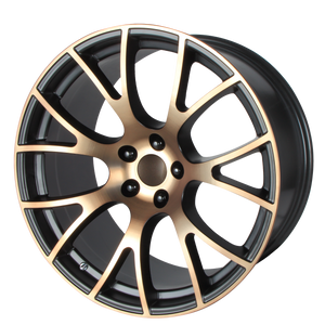 22x9 5x115 OE Creations Replica Wheels PR161 Black Bronze 18 offset 71.5 hub