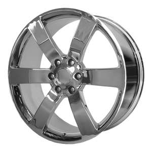 22x9 6x127 OE Creations Replica Wheels PR165 Chrome 44 offset 78.3 hub