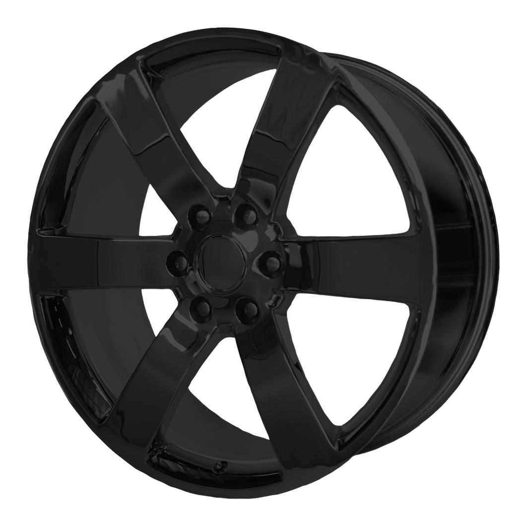 22x9 6x127 OE Creations Replica Wheels PR165 Gloss Black 44 offset 78.3 hub