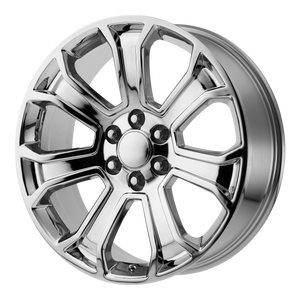 20x9 6x139.7 OE Creations Replica Wheels PR166 Chrome 24 offset 78.3 hub