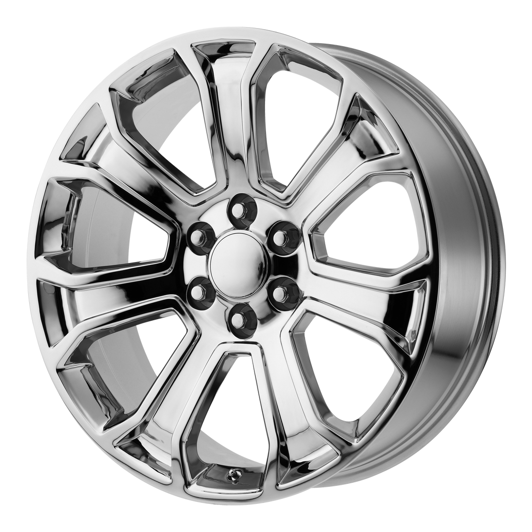 22x9 6x139.7 OE Creations Replica Wheels PR166 Chrome 24 offset 78.3 hub