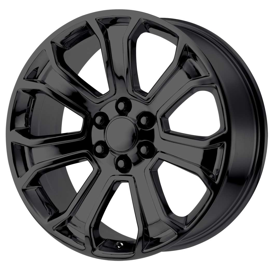 20x9 6x139.7 OE Creations Replica Wheels PR166 Gloss Black 24 offset 78.1 hub