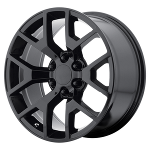 24x10 6x139.7 OE Creations Replica Wheels PR169 Gloss Black 31 offset 78.3 hub