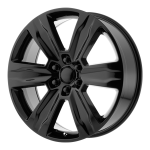 22x9 6x135 OE Creations Replica Wheels PR172 Gloss Black 44 offset 87.1 hub