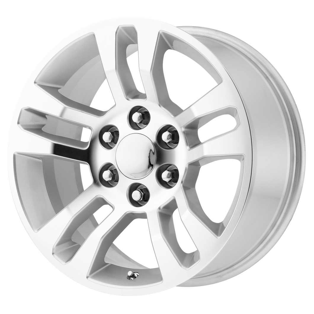 18x8 6x139.7 OE Creations Replica Wheels PR175 Silver Machined 24 offset 78.3 hub