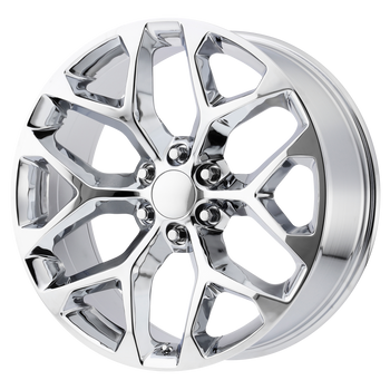 22x9 6x139.7 OE Creations Replica Wheels PR176 Chrome 24 offset 78.3 hub