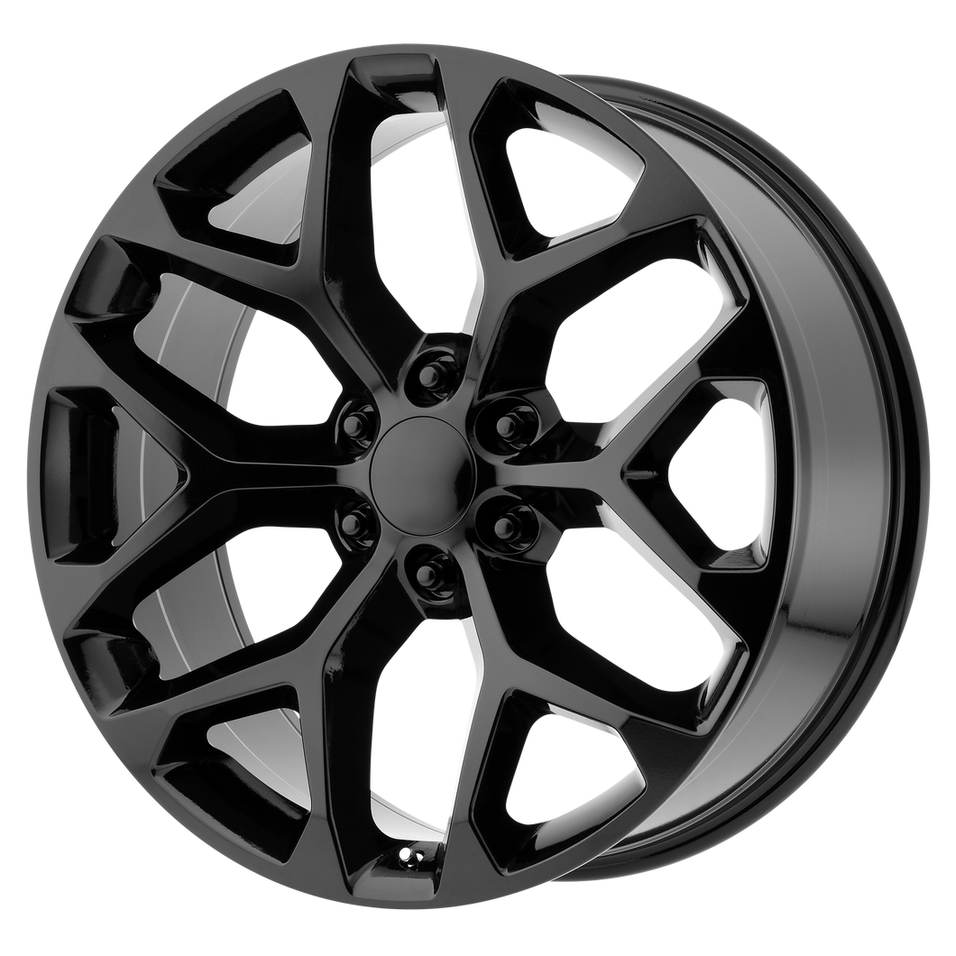 22x9 6x139.7 OE Creations Replica Wheels PR176 Gloss Black 24 offset 78.3 hub