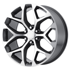 20x9 6x139.7 OE Creations Replica Wheels PR176 Gunmetal Machined 24 offset 78.3 hub