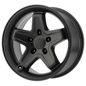 17x8.5 5x127 OE Creations Replica Wheels PR180 Satin Black 10 offset 72.7 hub