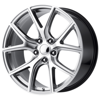 20x9 5x127 OE Creations Replica Wheels PR181 Hyper Silver Machined 34 offset 71.5 hub