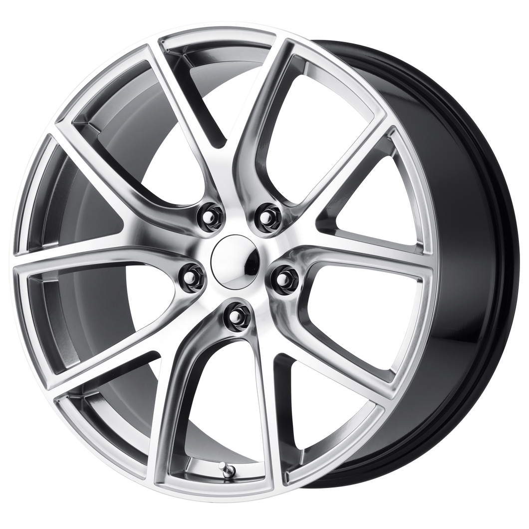 20x10 5x127 OE Creations Replica Wheels PR181 Hyper Silver Machined 50 offset 71.5 hub