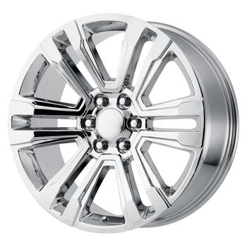 22x9 6x139.7 OE Creations Replica Wheels PR182 Chrome 24 offset 78.1 hub