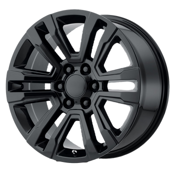 22x9 6x139.7 OE Creations Replica Wheels PR182 Gloss Black 24 offset 78.1 hub