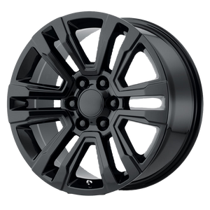 20x9 6x139.7 OE Creations Replica Wheels PR182 Gloss Black 24 offset 78.1 hub