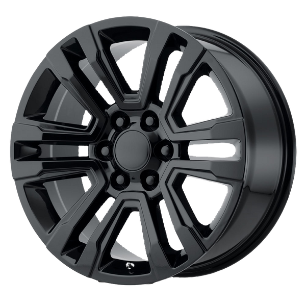 20x9 6x139.7 OE Creations Replica Wheels PR182 Gloss Black 24 offset 78.1 hub