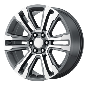 20x9 6x139.7 OE Creations Replica Wheels PR182 Gunmetal Machined 24 offset 78.1 hub