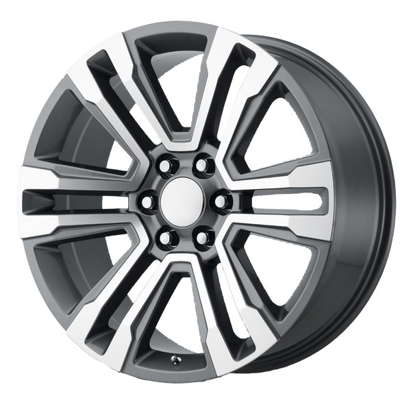 20x9 6x139.7 OE Creations Replica Wheels PR182 Gunmetal Machined 24 offset 78.1 hub