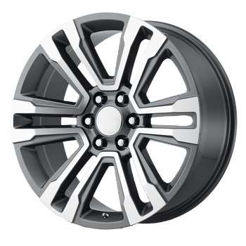 20x9 6x139.7 OE Creations Replica Wheels PR182 Gunmetal Machined 24 offset 78.1 hub