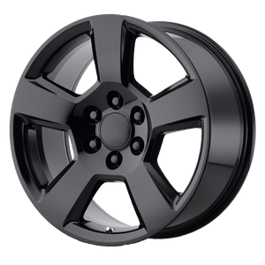 20x9 6x139.7 OE Creations Replica Wheels PR183 Gloss Black 27 offset 78.1 hub