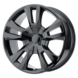 22x9 6x139.7 OE Creations Replica Wheels PR188 Gloss Black 24 offset 78.1 hub