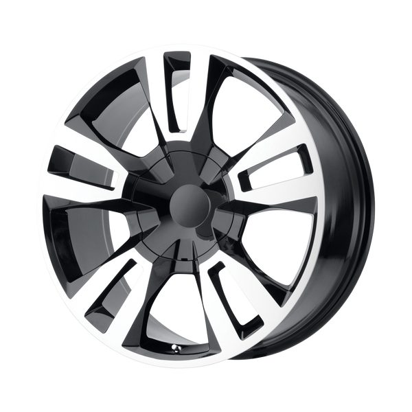 24x10 6x139.7 OE Creations Replica Wheels PR188 Gloss Black Machined 31 offset 78.1 hub