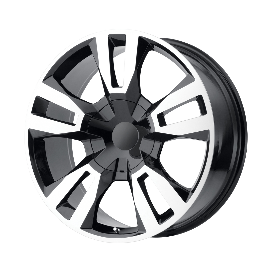 24x10 6x139.7 OE Creations Replica Wheels PR188 Gloss Black Machined 31 offset 78.1 hub