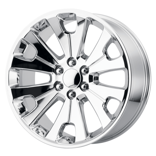 24x10 6x139.7 OE Creations Replica Wheels PR190 Chrome 30 offset 78.1 hub