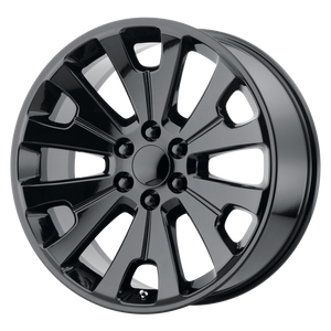 22x9 6x139.7 OE Creations Replica Wheels PR190 Gloss Black 24 offset 78.1 hub